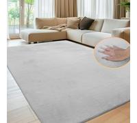 Sour Lemon Tapis doux de salon, lisse, en fourrure de lapin, à poils courts, antidérapant, moderne, pour chambre à coucher, décoration d'intérieur luxueuse, surface moelleuse, 160 x 230
