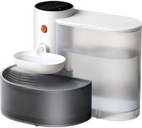 Source d'eau intelligente pour animaux domestiques, à piles, écran LCD, GRIS, 3L