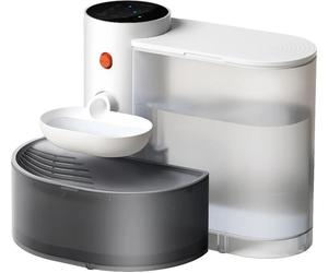 Source d'eau intelligente pour animaux domestiques, à piles, écran LCD, GRIS, 3L