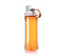 Bouteille Source ECO Tritan Double Wall 0.60 L Clickseal amber/orange strap