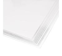 sourcing map 0.1mm Épais A4 Dimension Transparent PVC Feuille 297mm x 210mm Transparent Rigide Plastique Feuille Bureau Bricolage Coupage 20Pcs