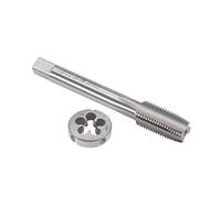 sourcing map 1/2"-20 UNF Tarauds et Filières Ensemble HSS Machine Filetage Robinet Rond Filetage Filière Main Droite