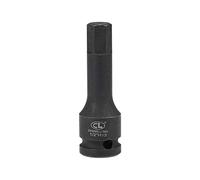 sourcing map 1/2" Empreinte x H13 13mm Douille Impact Hexagonal Pointe Métrique 3" Longueur Cr-Mo Acier