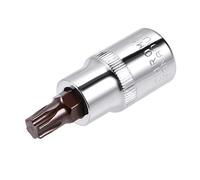 sourcing map 1/2" Foret T50 Douille Torx S2 Acier 55mm Longueur