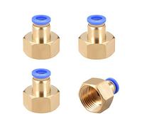 sourcing map 1/2" G Filetage femelle droite 8mm pousser raccord rapides pneumatiques 4pcs
