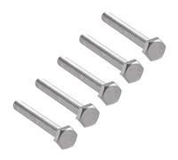 sourcing map 1/4-20 x 2" Boulon Hexagonaux Acier Inoxydable 304 Boulon à Vis Hexagonale 5pcs