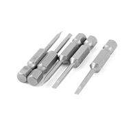 sourcing map 1/4" Hex 2.5mm tige fendue Pointe tournevis magnétique longueur 50 mm, 5pcs