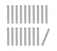 sourcing map 1.5x15mm Goujons Goupilles, 20pcs 304 Inox Acier Rond Tête Plat Chanfreiné Extrémité Cheville Bois Superposé Lit Étagère Chevilles Support Étagères Attacher Éléments