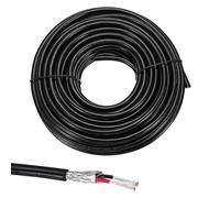 sourcing map 1 câble blindé UL2464 16AWG 15,24 m 300 V 2 conducteurs en PVC électrique CNC avec blindage double couche pour appareils ménagers, câblage automobile