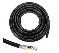 sourcing map 1 câble blindé UL2464 16AWG 5,5 m 300 V 3 conducteurs en PVC électrique CNC avec blindage double couche pour appareils ménagers, câblage automobile