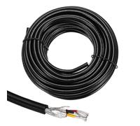 sourcing map 1 câble blindé UL2464 20 AWG 9,14 m 300 V 3 conducteurs en PVC électrique CNC avec blindage double couche pour appareils ménagers, câblage automobile