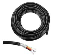 sourcing map 1 câble blindé UL2464 22 AWG 7,6 m 300 V 4 conducteurs en PVC électrique CNC avec blindage double couche pour appareils ménagers, câblage automobile