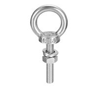 sourcing map 1 lot de boulons à œil M6 x 30 mm avec rondelle d'écrou en acier inoxydable 304 pour suspension