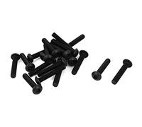 sourcing map 10#-32 x 1"UNF 10,9 Acier alliage vis boulon tête ronde 20pcs