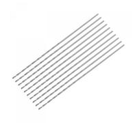 sourcing map 10 Pcs 0.8mm Mini Micro Forets Hélicoïdaux Haute Vitesse Acier Droit Tige Extra Long Perceuse Pointe 60mm pour Aluminium Alliage