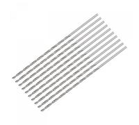sourcing map 10 Pcs 1.6mm Mini Micro Forets Hélicoïdaux Haute Vitesse Acier Droit Tige Extra Long Perceuse Pointe 75mm pour Aluminium Alliage