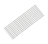 sourcing map 10 Pcs 1mm Mini Micro Forets Hélicoïdaux Haute Vitesse Acier Droit Tige Extra Long Perceuse Pointe 80mm pour Aluminium Alliage