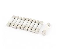 sourcing map 10 Pcs 250V 10A F10A Coup Rapide Céramique Fusibles Tubes 5mm x 20mm