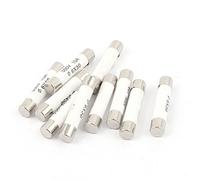 sourcing map 10 Pcs 500V 10A Bas Coupure Pouvoir 6x30mm Cartouche Céramique Fusibles