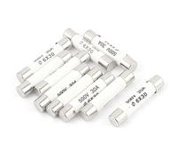 sourcing map 10 Pcs 500V 30A Bas Coupure Pouvoir 6x30mm Cartouche Céramique Fusibles