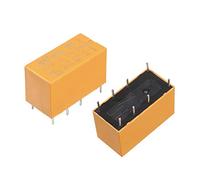 sourcing map 10 pcs bobine DC 24V 1A/125VCA 2A/30VCC Relais puissance PCB 8 broches HK19F