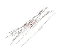 sourcing map 10 pcs fils axiaux Métal 125 fusibles thermiques température Celsius AC 250V 2A
