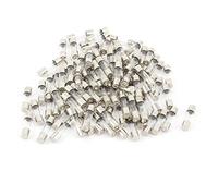 sourcing map 100 Pcs 250V 6.3A F6.3AL Rapide Fusion Verre Tube Fusibles 5 x 20mm