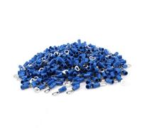 sourcing map 1000pcs Cosse à Sertir électrique Embout de Câblages Fil Sertissage Borne Connecteur Terminal à anneau isolée en PVC RVS2-5 pour goujon #10 de fil AWG 16-14 1,5-2,5 mm2