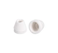 sourcing map 100Pcs 4mm Diamètre Céramique Isolateur Perle Conique Isolation Perle pour Thermorétractable Tubes Chauffage Fil
