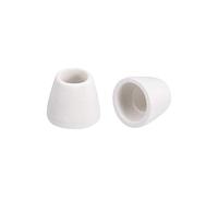 sourcing map 100Pcs 8mm Diamètre Céramique Isolateur Perle Conique Isolation Perle pour Thermorétractable Tubes Chauffage Fil