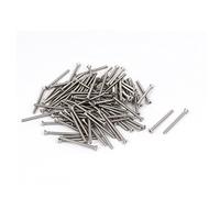 sourcing map 100pcs M2x25mm acier inoxydable tête fraisée plate cruciforme