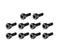 sourcing map 100Pcs M3x12mm Boulon hexagonale Vis à tête creuse douille | 12.9 alliage acier