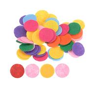 sourcing map 100pcs Rond Feutre Cercles, 20mm 3/4" Artisanat Feutre Tampons Non-Tissé Tissu Tampon pour Bricolage Couture Artisanat Coupe Projets Artisanat Finition, Couleurs Mélangées