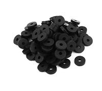 sourcing map 100pcs Rondelle Plate Joint Torique en Caoutchouc pour Tuyau Robinet Passe-fil 4 x 13 x 3mm