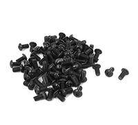 sourcing map 100Pcs Vis à tête creuse M4x8mm 0.7mm Pas alliage acier noir | Hex boulon douille