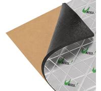 sourcing map 10mm 1.52㎡ Mousse Isolante Thermique Autoadhésif Aluminium | 60cmX40cm, Tapis Isolation Pour Capot Aile Pot D'Échappement