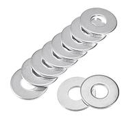 sourcing map 10mm x 25mm x 2mm Zingué Carbone Acier Plat Rondelle pour Vis Boulon 25Pcs