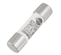 sourcing map 10mm x 38mm 380V 16A Céramique Tube Fusible Liens 5Pcs | Cylindrique Fusible à Cartouche, Tube en Céramique