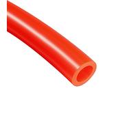 sourcing map 10mmx6.5mm Tuyau Flexible PU air pneumatique 5 mètre tube 16.4ft Rouge