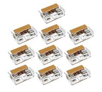 sourcing map 10pc 250V 6A Dual Terminals 5x20mm Fusible PCB Support Panneau Montage Panneau
