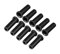 sourcing map 10pcs 10-6mm Manchon Cordon Protecteur Fil d'alimentation Sortie de Machine Gaine Passe-câble Passe-Fil PVC 39mm pour Outil Electrique Noir