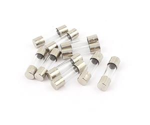 sourcing map 10Pcs 250V 1.5A Rapide Fusion Verre Fusibles Tube 5mm x 20mm
