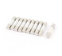 sourcing map 10pcs 250V 5A T5A Coup Lent Temps Retard Céramique Fusibles Tubes 5x20mm, Fusibles à Fusion