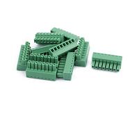 sourcing map 10Pcs 300V 8A 2Pas 3,81mm EDGK 8 broche Connect bloc borne vis PCB