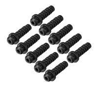 sourcing map 10pcs 3mm Dia Interne Manchon Cordon Protecteur Fil d'alimentation Démarrage Gaine Flexible PVC Passe-Cable Noir
