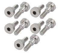 sourcing map 10pcs Boulon D'épaule 5mm Ø 5mm long épaule filetage M4