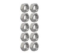 sourcing map 10pcs Écrou Pas à Gauche Hexagonal M20x1,5mm acier carbone métrique à pas fin métrique