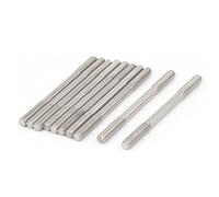 sourcing map 10Pcs Goujon Double Extrémité Fileté Vis Boulon M5 x 70mm | 304 Inox Acier