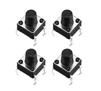 sourcing map 10PCS Interrupteur bouton poussoir 6x6x7,5mm 4 broches DIP PCB tactile