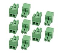 sourcing map 10Pcs LC1 AC300V 8A 2P au pas 3,81mm bornier à souder Jack